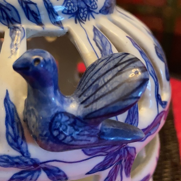 Vintage Porcelain Birdcage - Picture 11 of 13